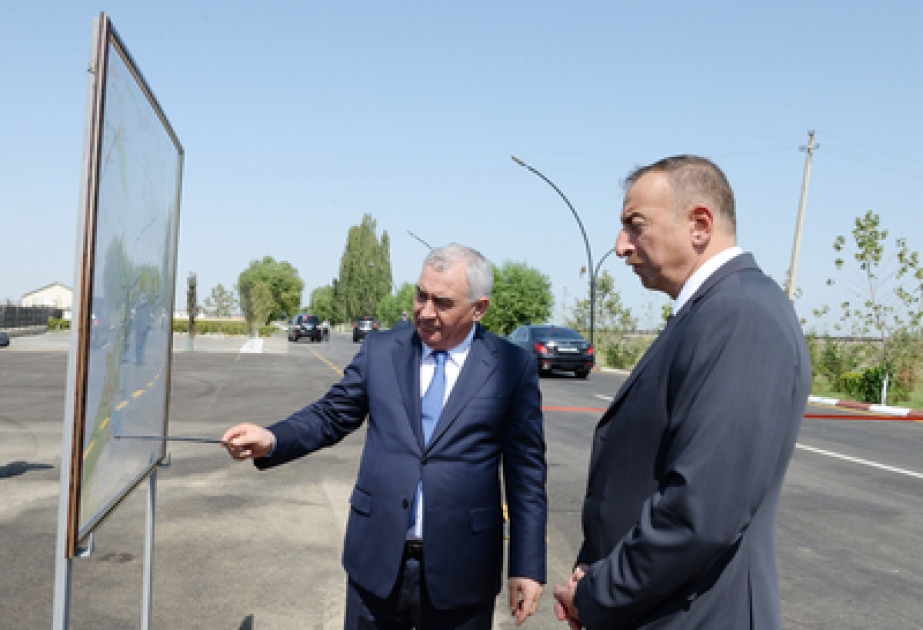 President Ilham Aliyev attended the opening of the Ahmadalılar – Mollamaharramli – Arayatlı – Babi inter-village highway in Fuzuli VIDEO