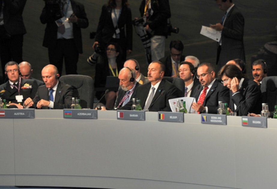 Azerbaijani President Ilham Aliyev`s working visit to the United KingdomPresident Ilham Aliyev addressed the NATO summit