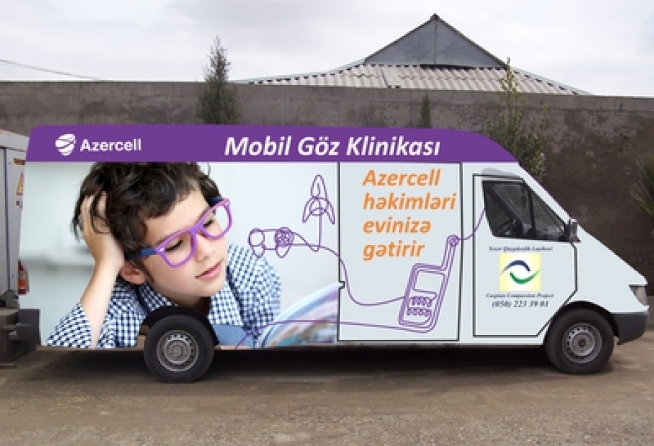 Обновленная Мобильная Глазная Клиника Azercell продолжает свою деятельность