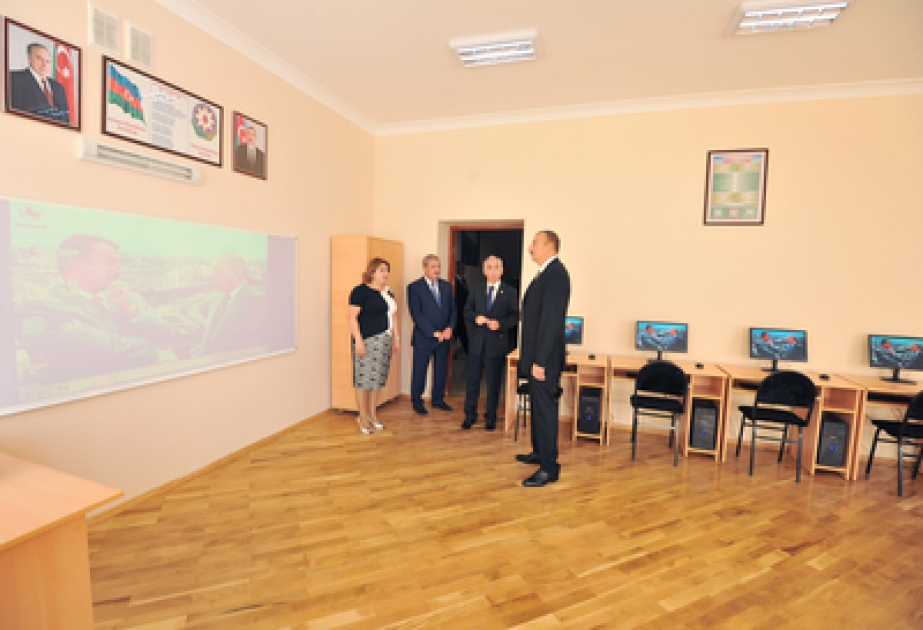 Mittelschule Nr.153 im Yasamal Bezirk von Baku nach Rekonstruktion wieder zur Nutzung überlassen VIDEO