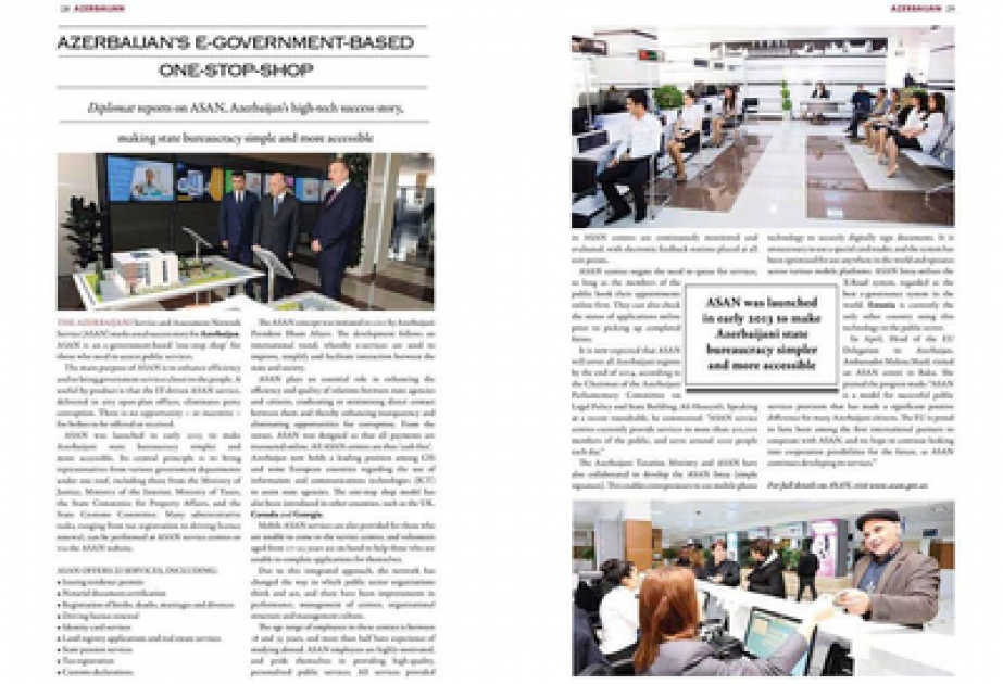 Diplomat magazine highlights ASAN service