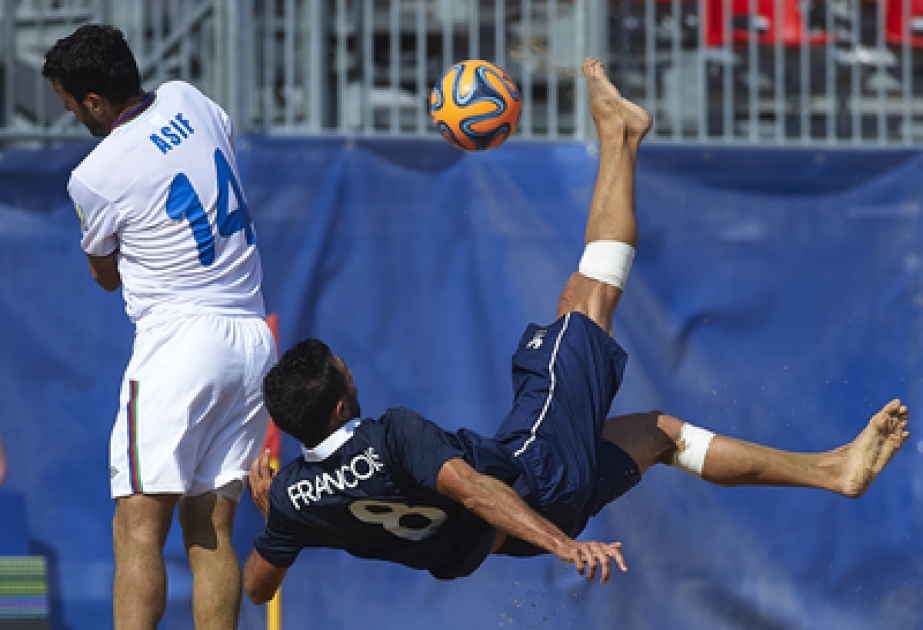 Azerbaijan win France 3-1 at FIFA Beach Soccer World Cup 2015 - Europe Qualifier