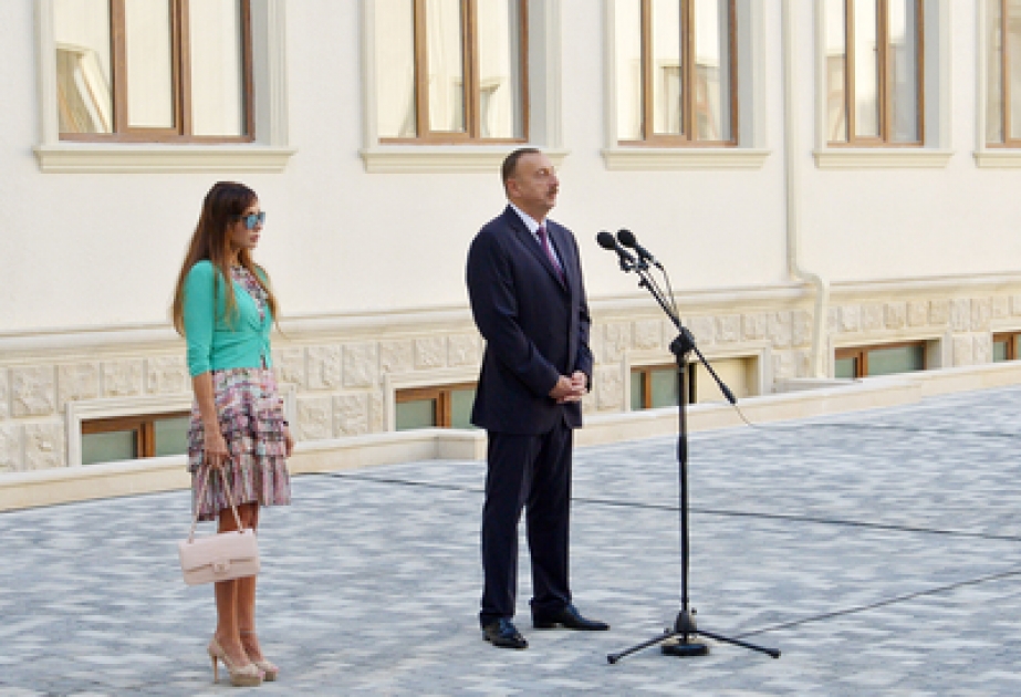 Le président Ilham Aliyev a pris part à l’inauguration d’une nouvelle école dans le bourg de Chaghan de Bakou VIDEO