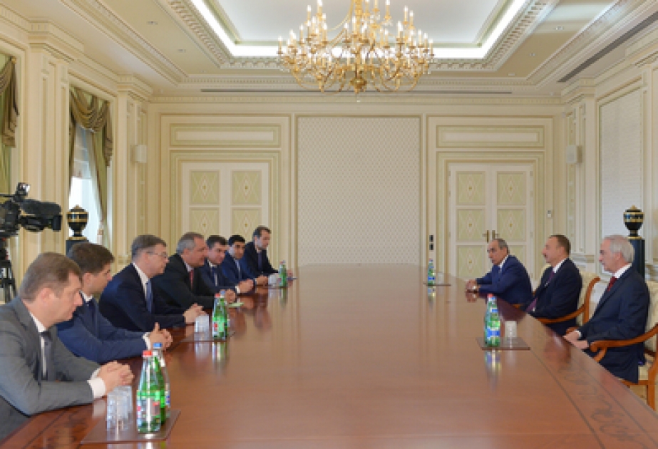 President Ilham Aliyev received a delegation led by the deputy head of the Russian Government VIDEO