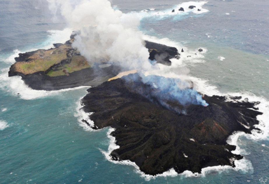 Yeni vulkan püskürməsi nəticəsində Yaponiyanın Nişinoşima adasının ərazisi böyüyüb