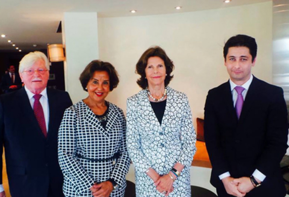 Swedish queen meets representatives of Nizami Ganjavi International Centre