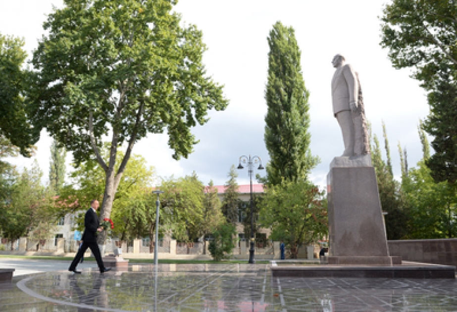 伊利哈姆•阿利耶夫总统访问伊斯梅尔雷区和盖贝莱区