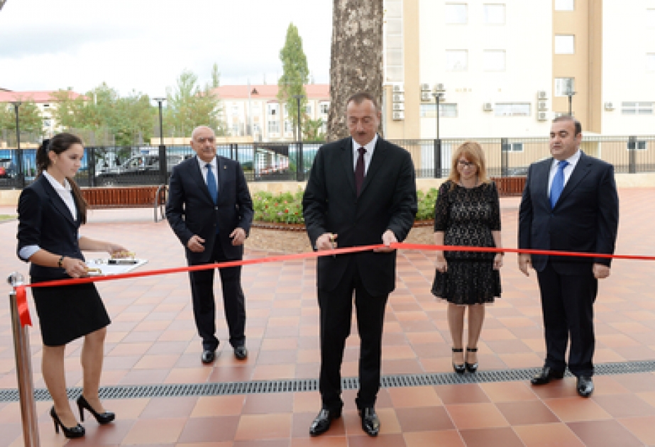 President Ilham Aliyev attended the opening of a kindergarten in Ismayilli VIDEO