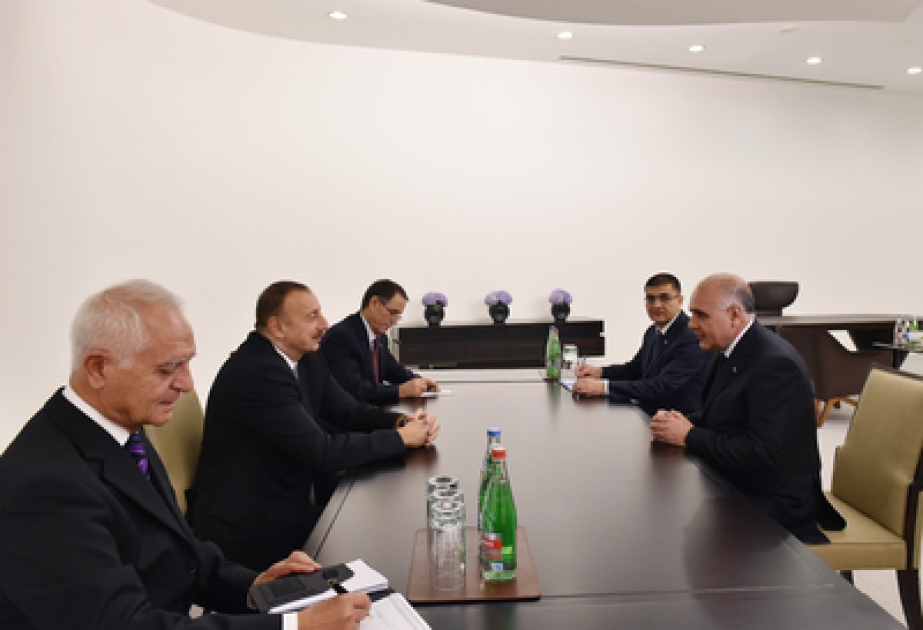 Aserbaidschans Präsident Ilham Aliyev hat den stellvertretenden Ministerpräsidenten von Turkmenien Sapardurdu Toyliyev empfangen VIDEO