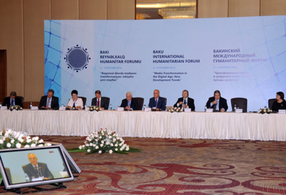 Dördüncü Bakı Beynəlxalq Humanitar Forumu uğurla başa çatıbForumun Bəyannaməsi qəbul olunub VİDEO