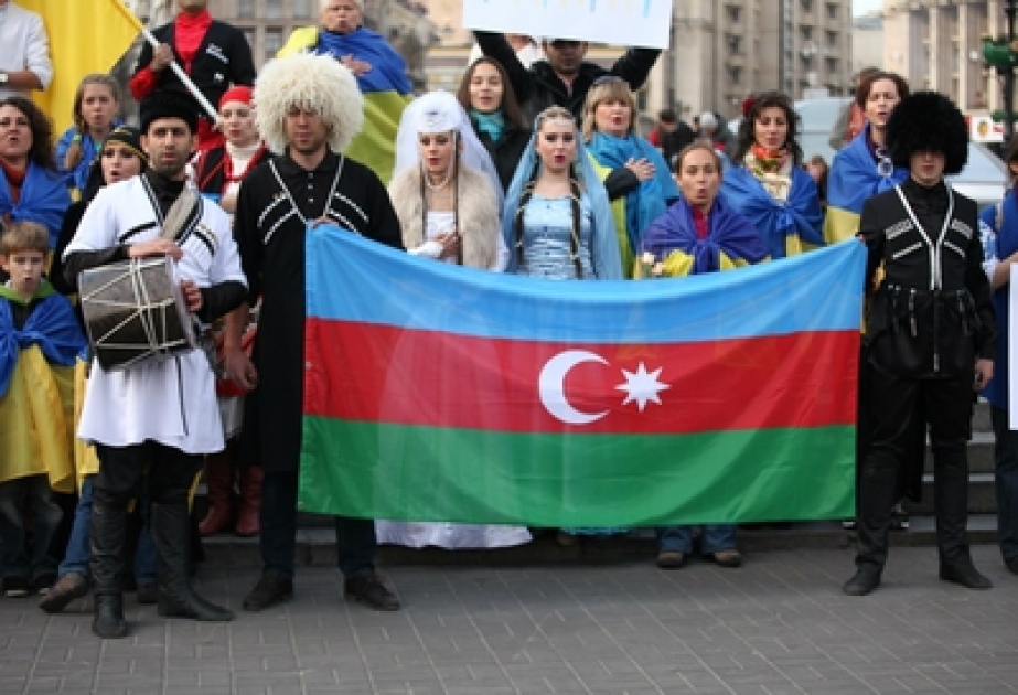 Kiyevdə həmvətənlərimizin təşəbbüsü ilə sülh yürüşü keçirilib