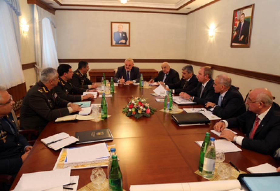 Под руководством премьер-министра Азербайджанской Республики в Министерстве обороны состоялось совещание