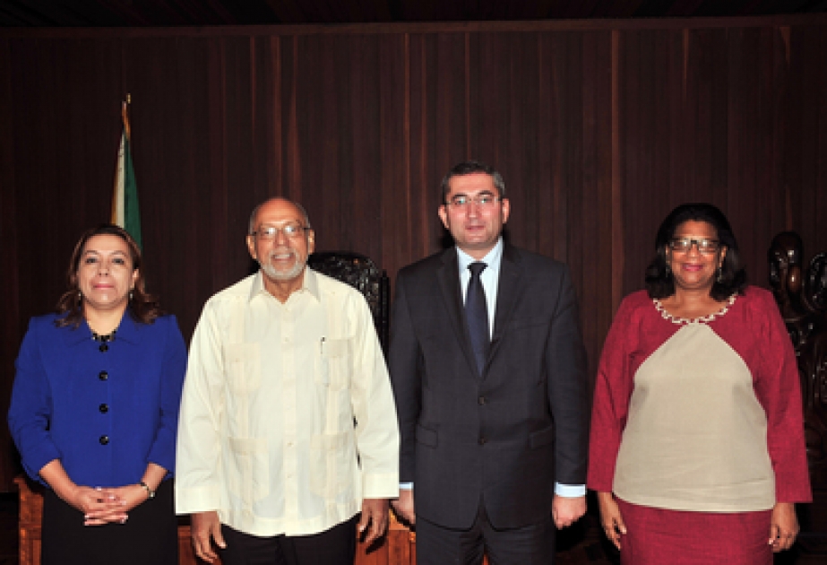 Azerbaijani Ambassador presents credentials to President of Guyana