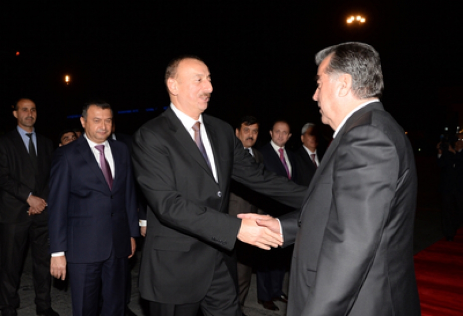 Aserbaidschans Präsident Ilham Aliyev hat seinen Staatsbesuch in Tadschikistan beendet VIDEO