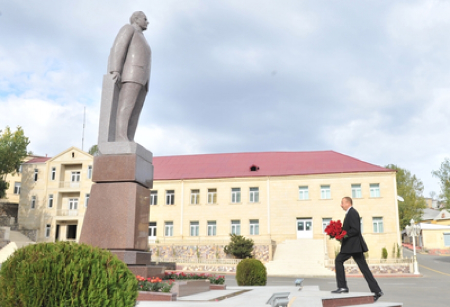 President Ilham Aliyev arrived in Dashkasan District on a visit VIDEO