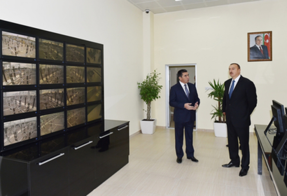 President Ilham Aliyev reviewed Goranboy electric power distribution station VIDEO