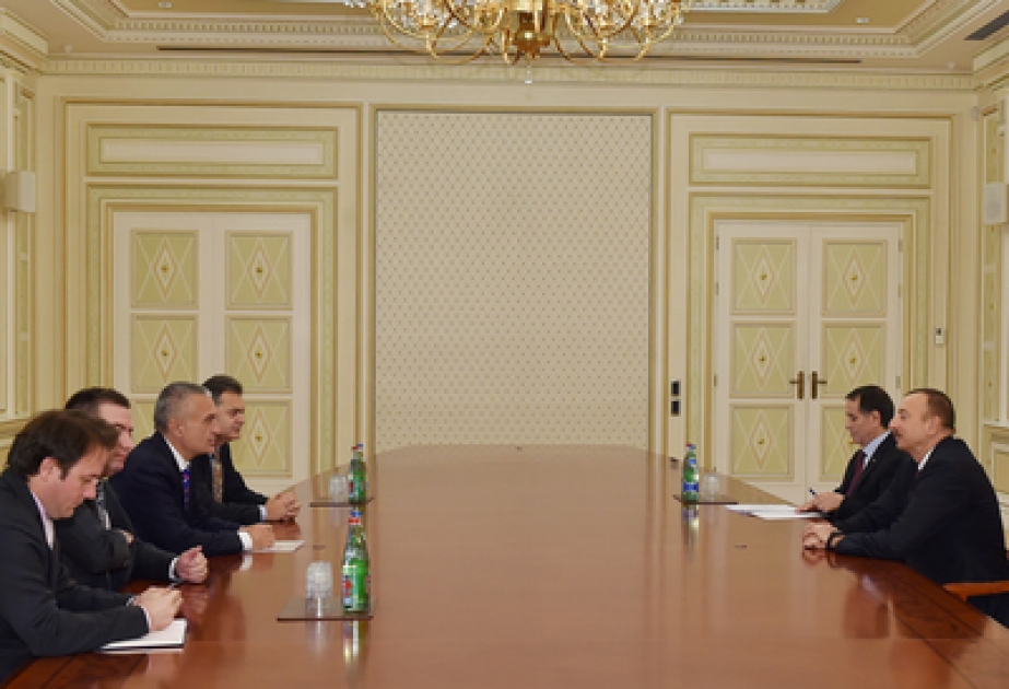 الرئيس إلهام علييف يلتقي رئيس البرلمان الألباني والوفد المرافق له