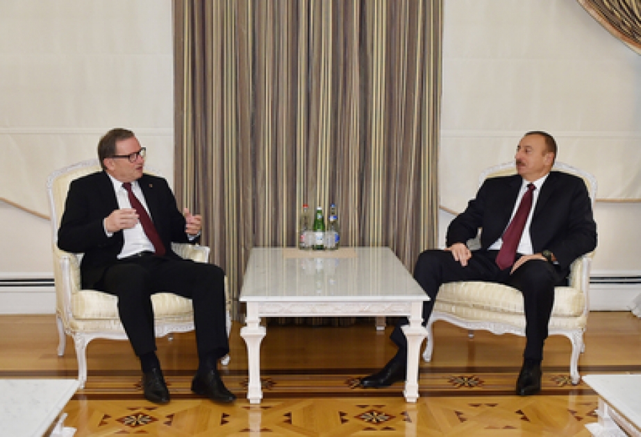 阿塞拜疆总统伊利哈姆·阿利耶夫接见奥地利议会副议长