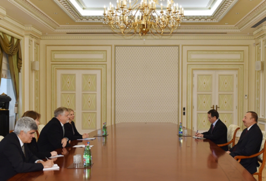 阿塞拜疆总统伊利哈姆·阿利耶夫接见欧盟驻南高加索特别代表