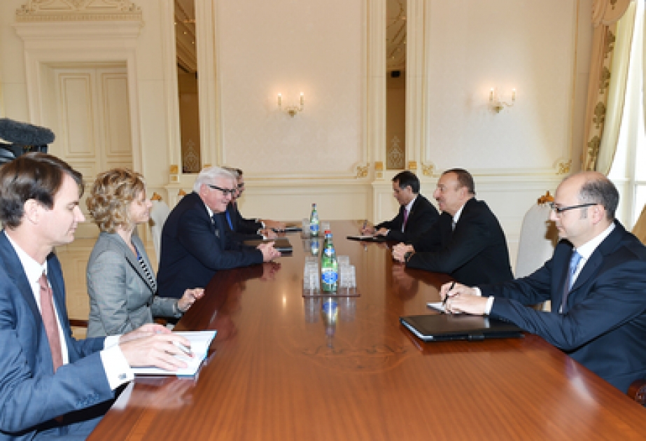 Entretien du président azerbaïdjanais et du ministre allemand des Affaires étrangères VIDEO