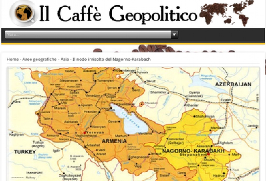 İtaliyanın “İl Caffe Geopolitico” portalı Dağlıq Qarabağ münaqişəsindən bəhs edib