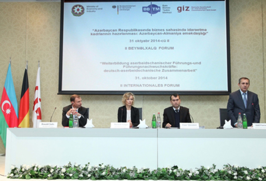 In Baku findet das zweite Internationales Forum zum Thema aserbaidschanisch-deutsche Zusammenarbeit statt