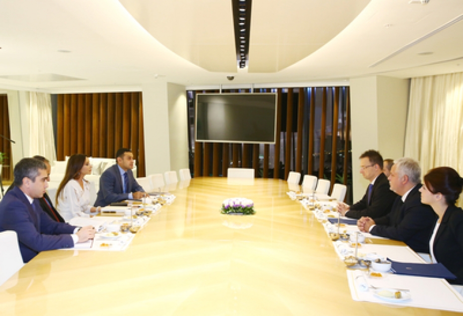 Azerbaijan`s first lady meets Hungarian Minister of Foreign Affairs and Trade