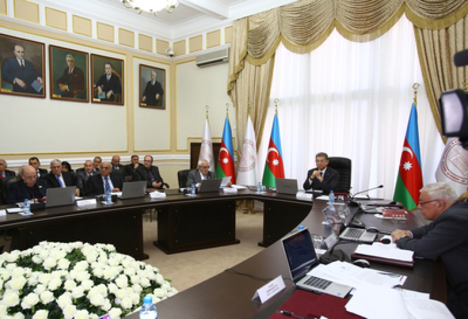 Состоялось очередное заседание Президиума Академии наук Азербайджана
