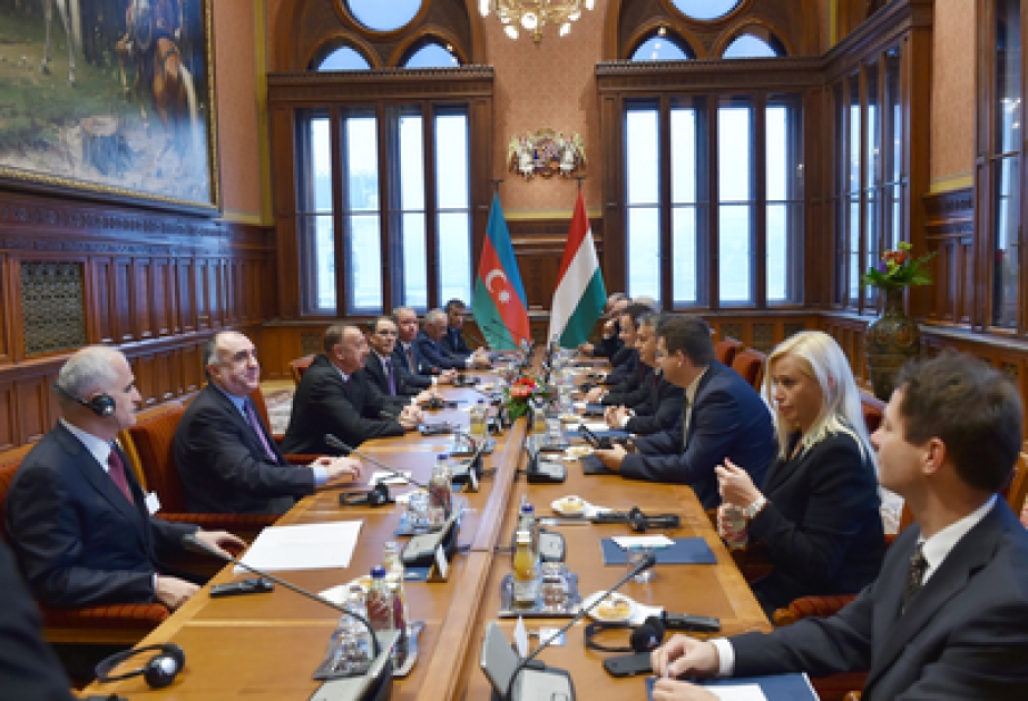 President Ilham Aliyev and Hungarian Prime Minister Viktor Orban held an expanded meeting VIDEO