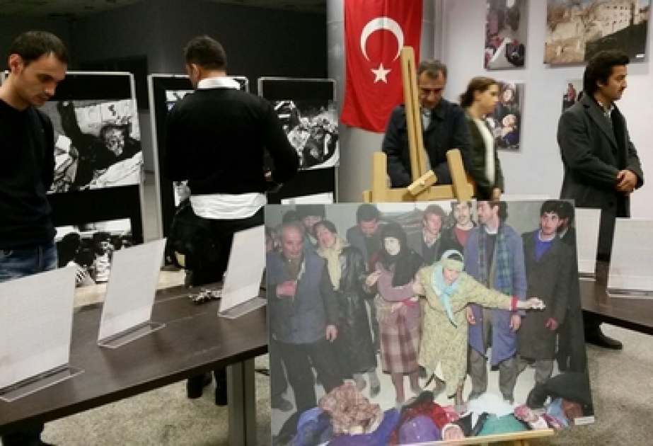 İstanbulda “Qarabağda üç nəslin bir soyqırımı” mövzusunda sərgi açılıb