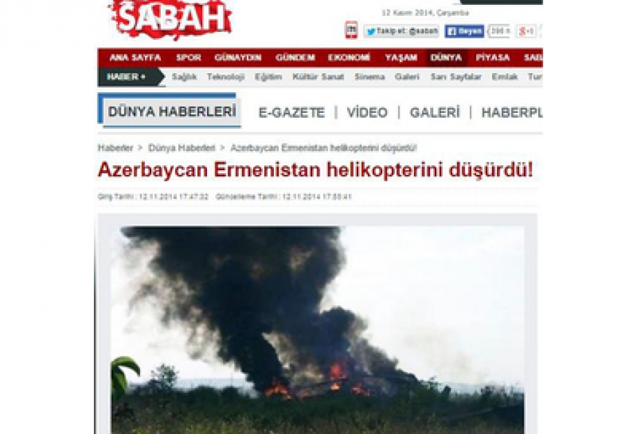 Türkiyə mətbuatı: Ermənistanın son təxribatları beynəlxalq hüquqa hörmətsizlikdir