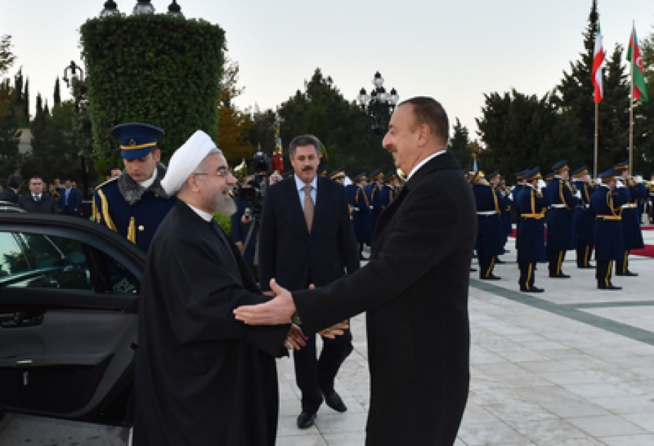 Official welcoming ceremony for Iranian President Hassan Rouhani was held VIDEO