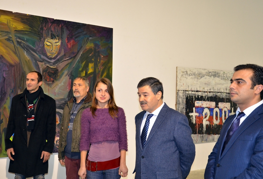 На международной выставке в Киеве были представлены полотна Расима Сейдимова о Ходжалинской трагедии
