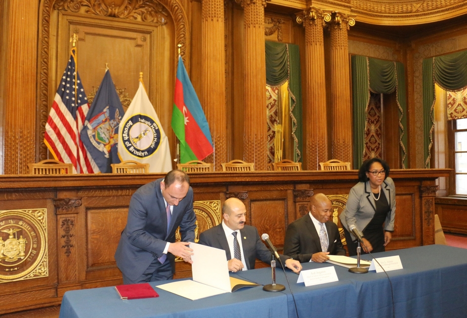 Sabail, Brooklyn sign protocol on friendship and cooperation