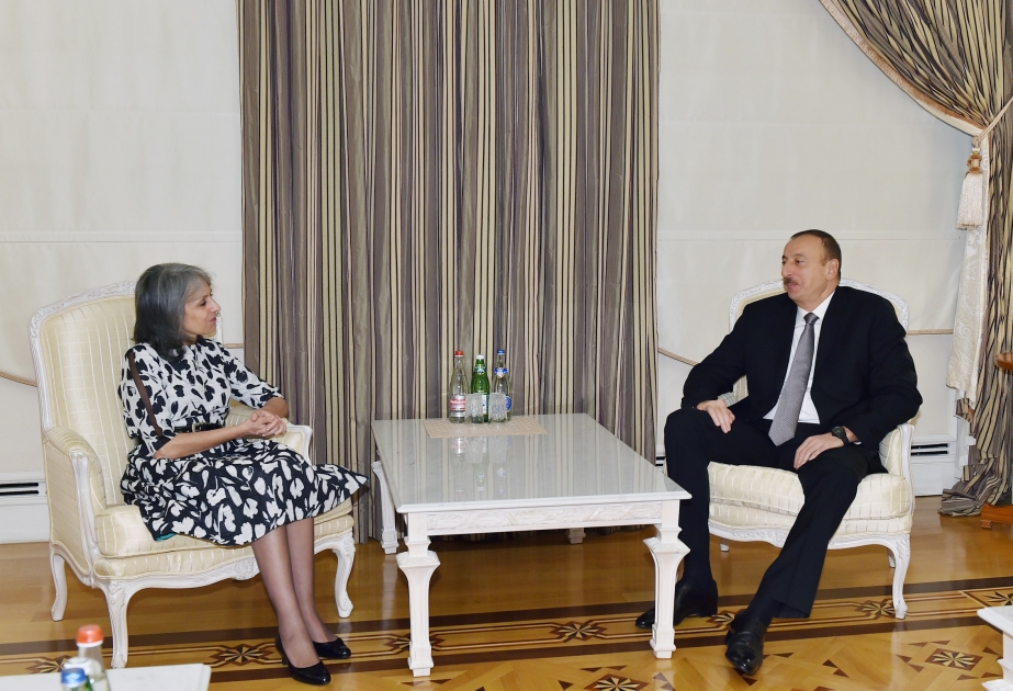 Aserbaidschans Präsident Ilham Aliyev hat Vizepräsidentin Bulgariens empfangen VIDEO