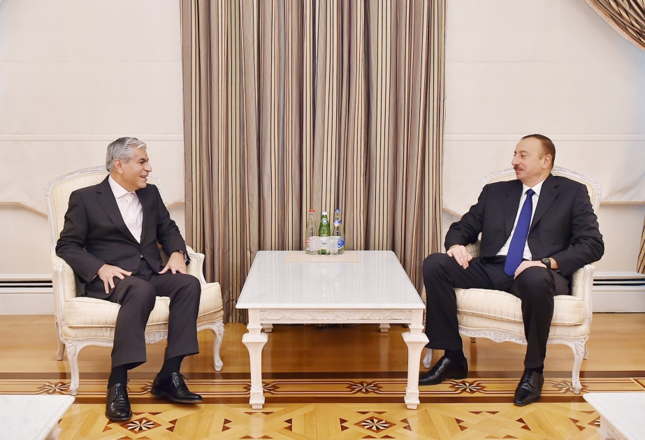 伊利哈姆·阿利耶夫总统接见天然气输出国论坛秘书长