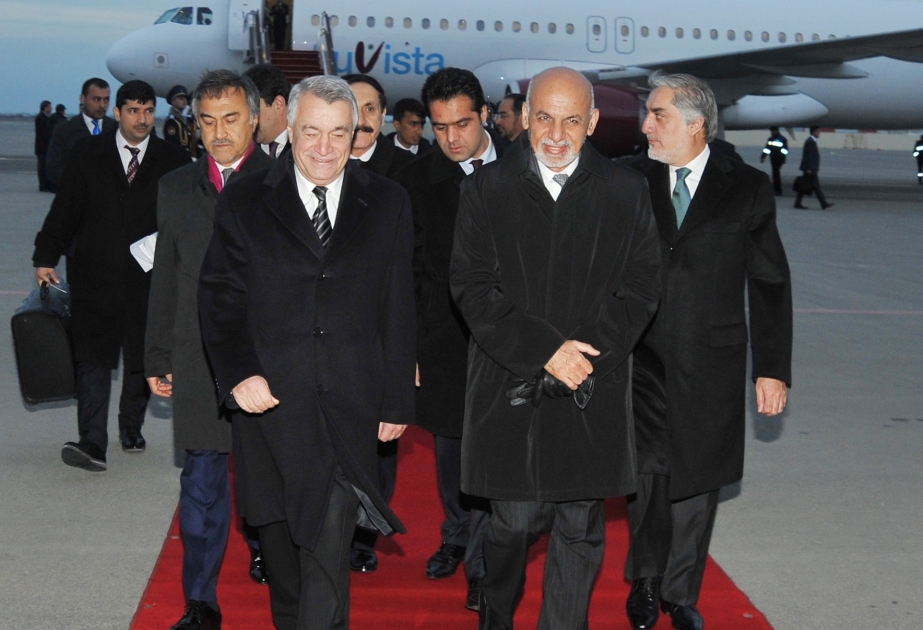 Afghan President arrives in Azerbaijan on working visit