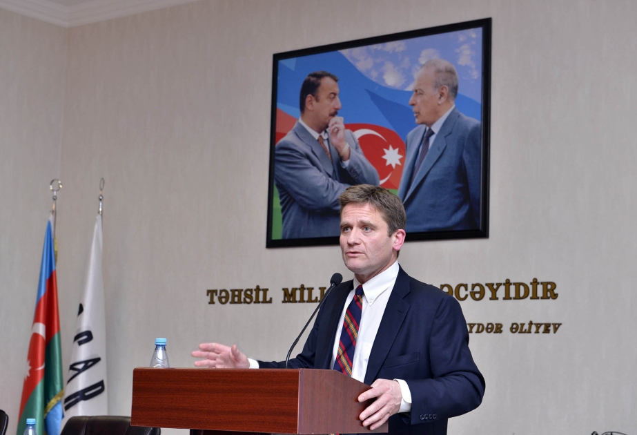 BP Regional President Gordon Birrell visits Baku Higher Oil School
