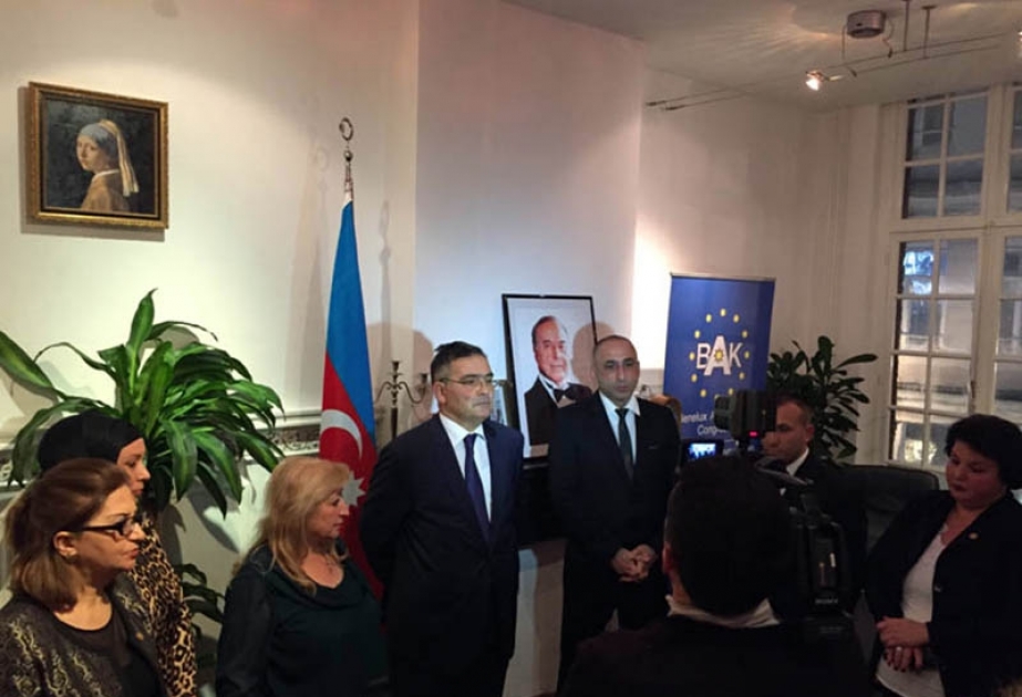 Brüsseldə ümummilli lider Heydər Əliyevin xatirəsi anılıb