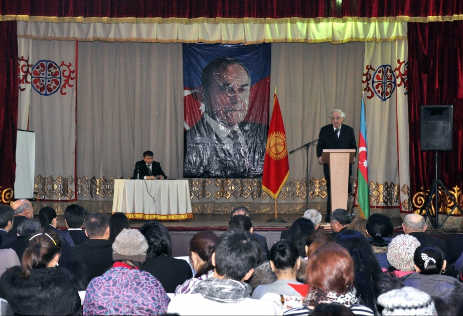 Bişkekdə ulu öndər Heydər Əliyevin Azərbaycan xalqı qarşısında tarixi xidmətlərindən danışılıb
