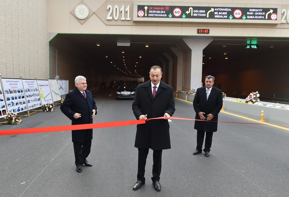 Le président Ilham Aliyev a participé à l’ouverture de l’avenue Ziya Bunyadov de Bakou mis en service après les travaux d’entretien VIDEO
