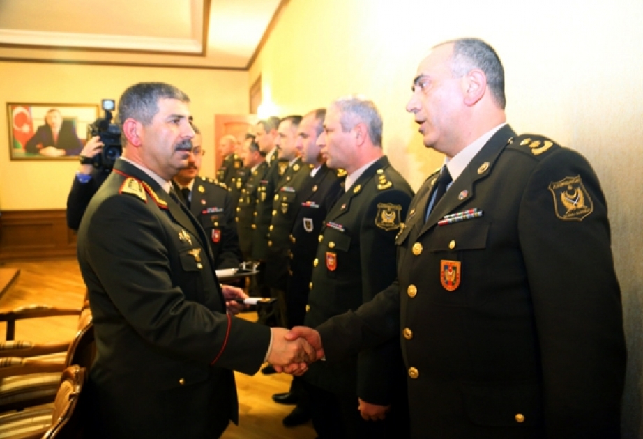 Bir qrup hərbi qulluqçuya “polkovnik” rütbəsi təqdim olunub