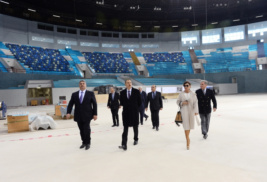 President Ilham Aliyev reviewed the course of major overhaul at the Heydar Aliyev Sports and Concert Complex VIDEO