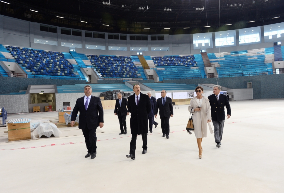 Le président Ilham Aliyev au Complexe des Sports et du Concert VIDEO