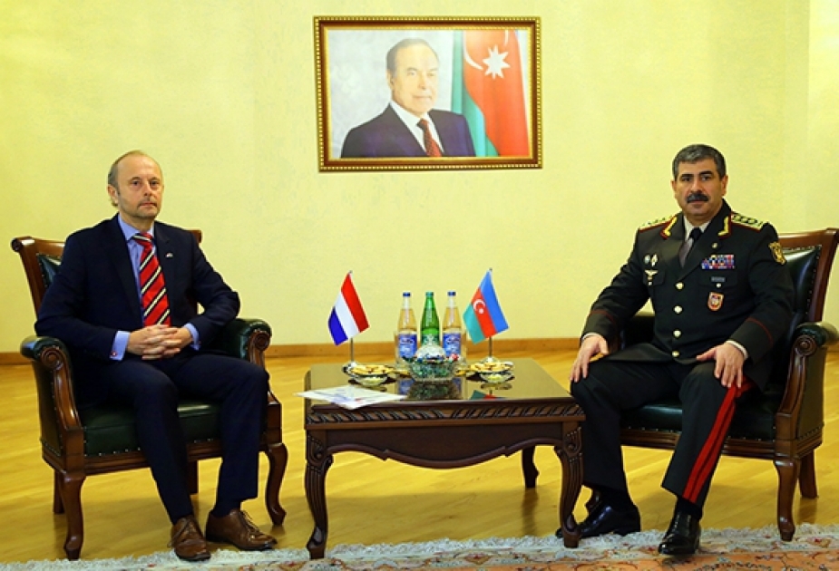 Состоялся обмен мнениями по вопросам военного сотрудничества между Азербайджаном и Нидерландами