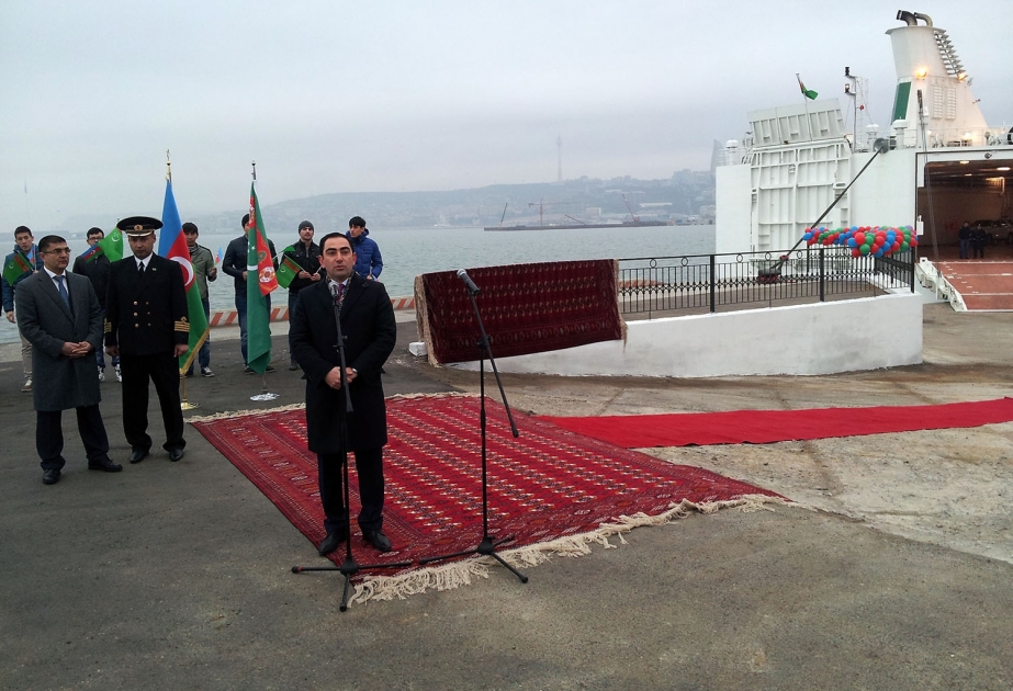Turkmenistan's new ferry arrives in Baku port