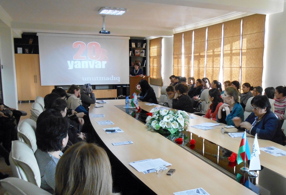 20 Yanvar şəhidlərinin xatirəsi Qaxda silsilə tədbirlərlə anılır
