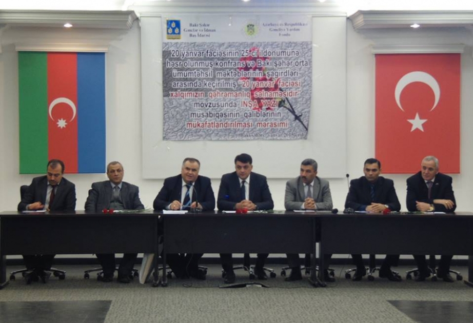 “20 Yanvar faciəsi xalqımızın qəhrəmanlıq salnaməsidir” mövzusunda inşa müsabiqəsinin qalibləri mükafatlandırılıb