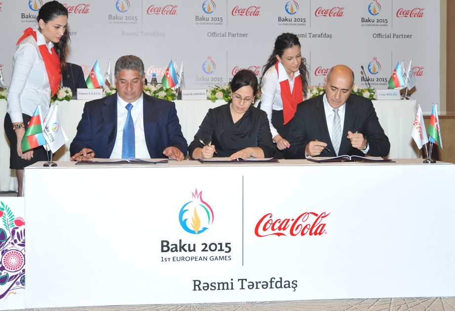 Baku 2015 European Games Signs Coca-Cola as Official Partner
