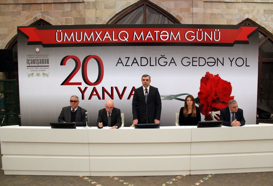 “İçərişəhər” Dövlət Tarix-Memarlıq Qoruğu İdarəsində 20 Yanvar faciəsinin həsr olunmuş anım mərasimi